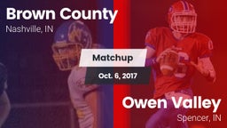 Matchup: Brown County High vs. Owen Valley  2017