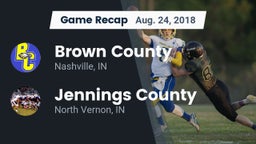 Recap: Brown County  vs. Jennings County  2018