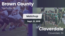 Matchup: Brown County High vs. Cloverdale  2018