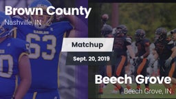 Matchup: Brown County High vs. Beech Grove  2019