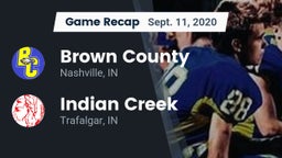 Recap: Brown County  vs. Indian Creek  2020