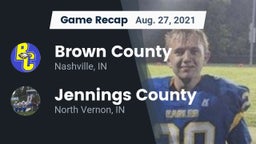 Recap: Brown County  vs. Jennings County  2021