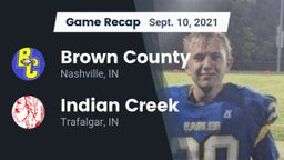 Recap: Brown County  vs. Indian Creek  2021