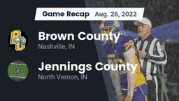 Recap: Brown County  vs. Jennings County  2022