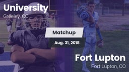 Matchup: University High vs. Fort Lupton  2018