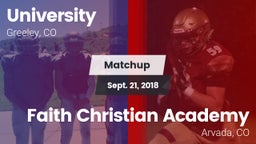 Matchup: University High vs. Faith Christian Academy 2018