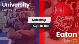 Matchup: University High vs. Eaton  2018