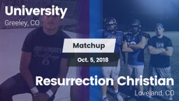 Matchup: University High vs. Resurrection Christian  2018