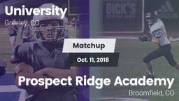Matchup: University High vs. Prospect Ridge Academy 2018