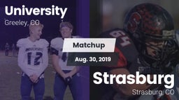 Matchup: University High vs. Strasburg  2019
