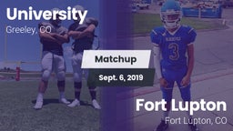 Matchup: University High vs. Fort Lupton  2019