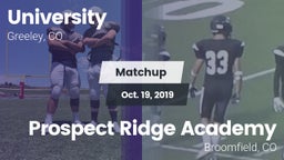 Matchup: University High vs. Prospect Ridge Academy 2019