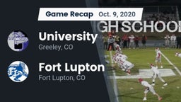 Recap: University  vs. Fort Lupton  2020