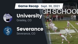 Recap: University  vs. Severance  2021