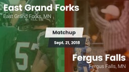 Matchup: East Grand Forks vs. Fergus Falls  2018