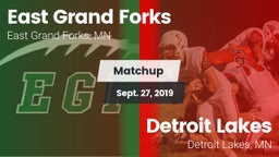 Matchup: East Grand Forks vs. Detroit Lakes  2019