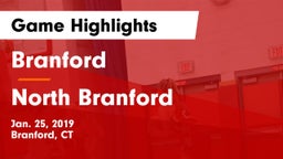 Branford  vs North Branford  Game Highlights - Jan. 25, 2019