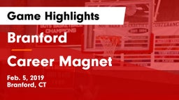 Branford  vs Career Magnet Game Highlights - Feb. 5, 2019