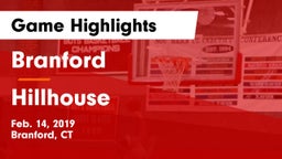 Branford  vs Hillhouse  Game Highlights - Feb. 14, 2019