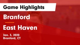 Branford  vs East Haven  Game Highlights - Jan. 3, 2020