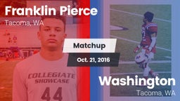 Matchup: Franklin Pierce vs. Washington  2016