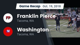 Recap: Franklin Pierce  vs. Washington  2018