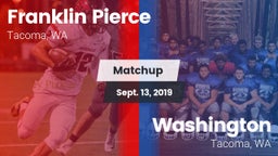 Matchup: Franklin Pierce vs. Washington  2019