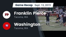 Recap: Franklin Pierce  vs. Washington  2019