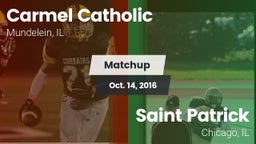 Matchup: Carmel  vs. Saint Patrick  2016