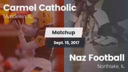 Matchup: Carmel  vs. Naz Football 2017