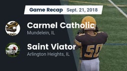 Recap: Carmel Catholic  vs. Saint Viator  2018