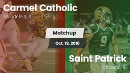 Matchup: Carmel  vs. Saint Patrick  2018