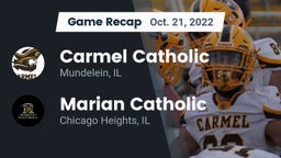 Recap: Carmel Catholic  vs. Marian Catholic  2022