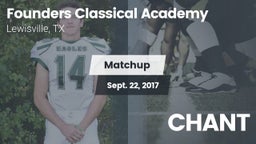 Matchup: Founders Classical A vs. CHANT 2017