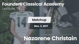 Matchup: Founders Classical A vs. Nazarene Christain 2017
