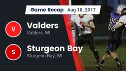 Recap: Valders  vs. Sturgeon Bay  2017