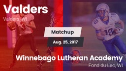 Matchup: Valders  vs. Winnebago Lutheran Academy  2017