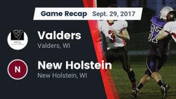 Recap: Valders  vs. New Holstein  2017