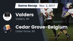 Recap: Valders  vs. Cedar Grove-Belgium  2017