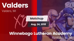 Matchup: Valders  vs. Winnebago Lutheran Academy  2018
