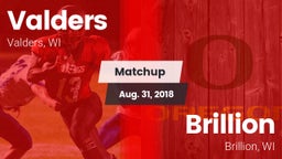 Matchup: Valders  vs. Brillion  2018