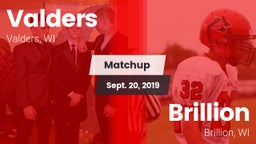 Matchup: Valders  vs. Brillion  2019