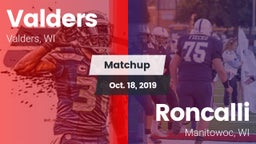 Matchup: Valders  vs. Roncalli  2019