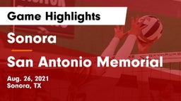 Sonora  vs San Antonio Memorial Game Highlights - Aug. 26, 2021