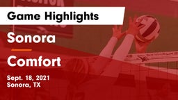 Sonora  vs Comfort  Game Highlights - Sept. 18, 2021