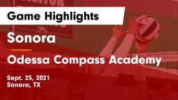 Sonora  vs Odessa Compass Academy Game Highlights - Sept. 25, 2021