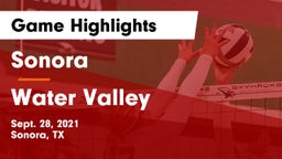 Sonora  vs Water Valley  Game Highlights - Sept. 28, 2021