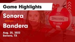 Sonora  vs Bandera  Game Highlights - Aug. 25, 2022