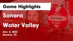 Sonora  vs Water Valley  Game Highlights - Oct. 4, 2022