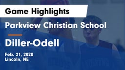 Parkview Christian School vs Diller-Odell  Game Highlights - Feb. 21, 2020